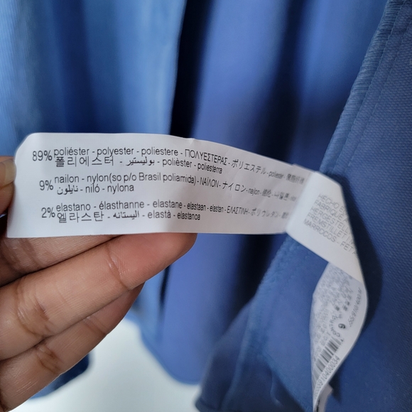 Zara Oversized Corduroy Light Blue Casual Button Up Shirt Size Medium - Picture 8 of 13